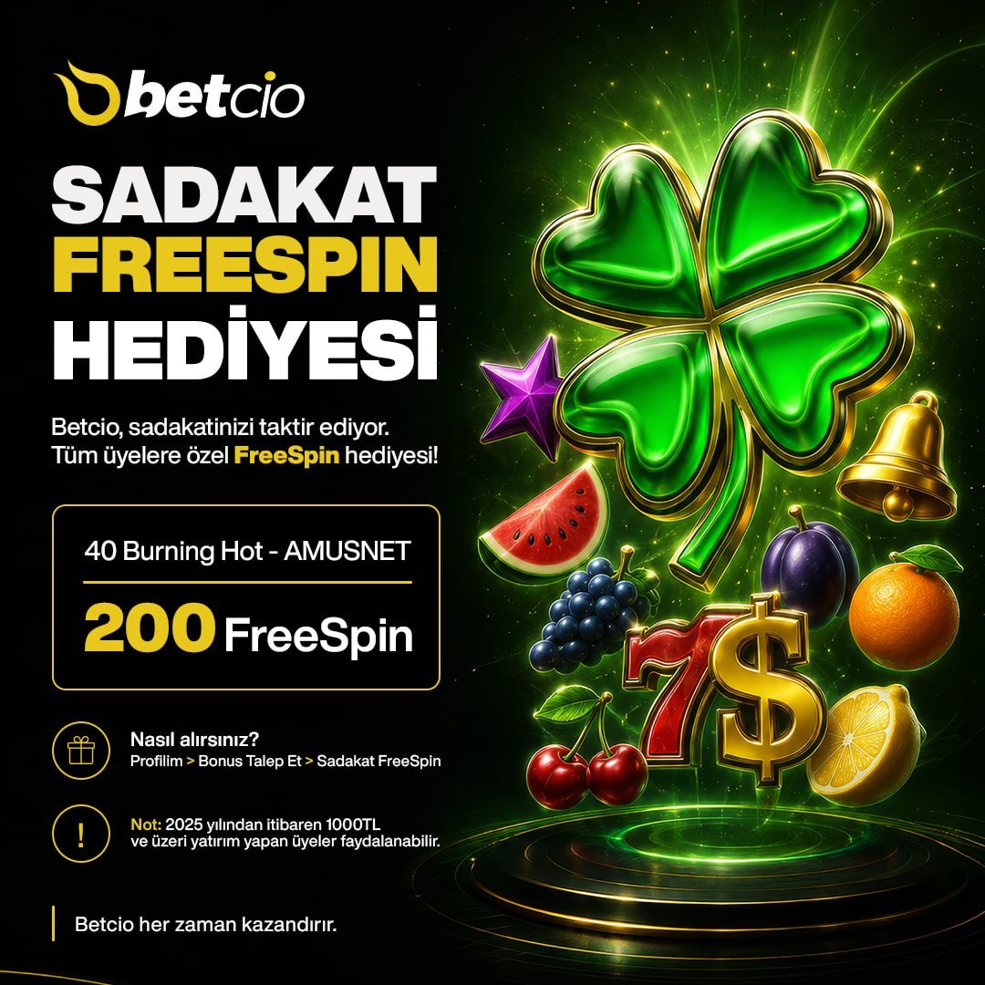 BETCİO freespin bonusu